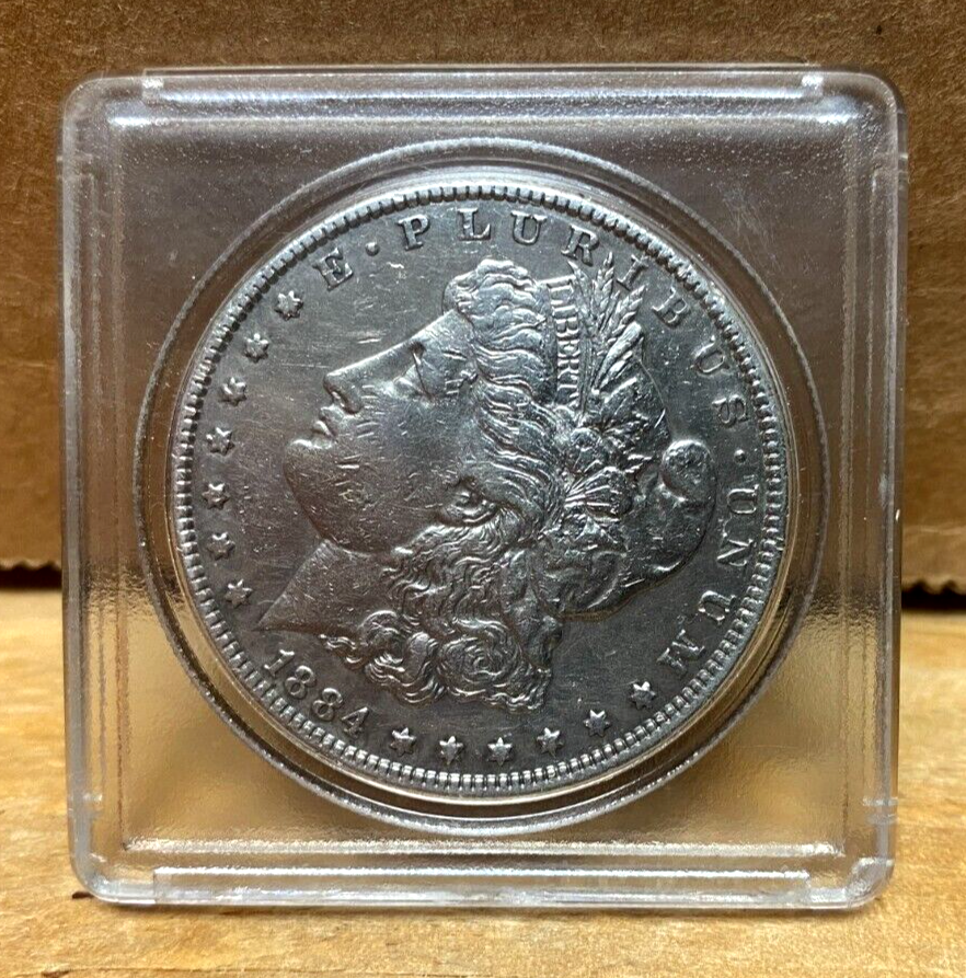 WT79 1884 USA 1ドル 硬貨 E PLURLEUS UNUM E PLURIBUS UNUM 1884 Lady