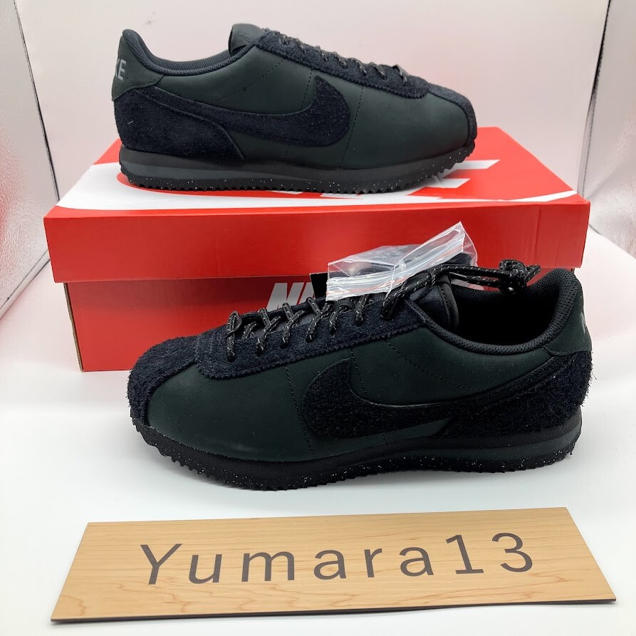 Pre-owned Nike Women's Cortez Premium Black Suede Fj5465-010 Women's Size