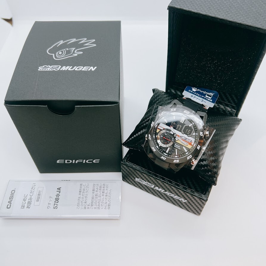 Pre-owned Casio Edifice Watch Ecb-40mu-1ajr Mugen 50th Anniversary F1 Present From Japan