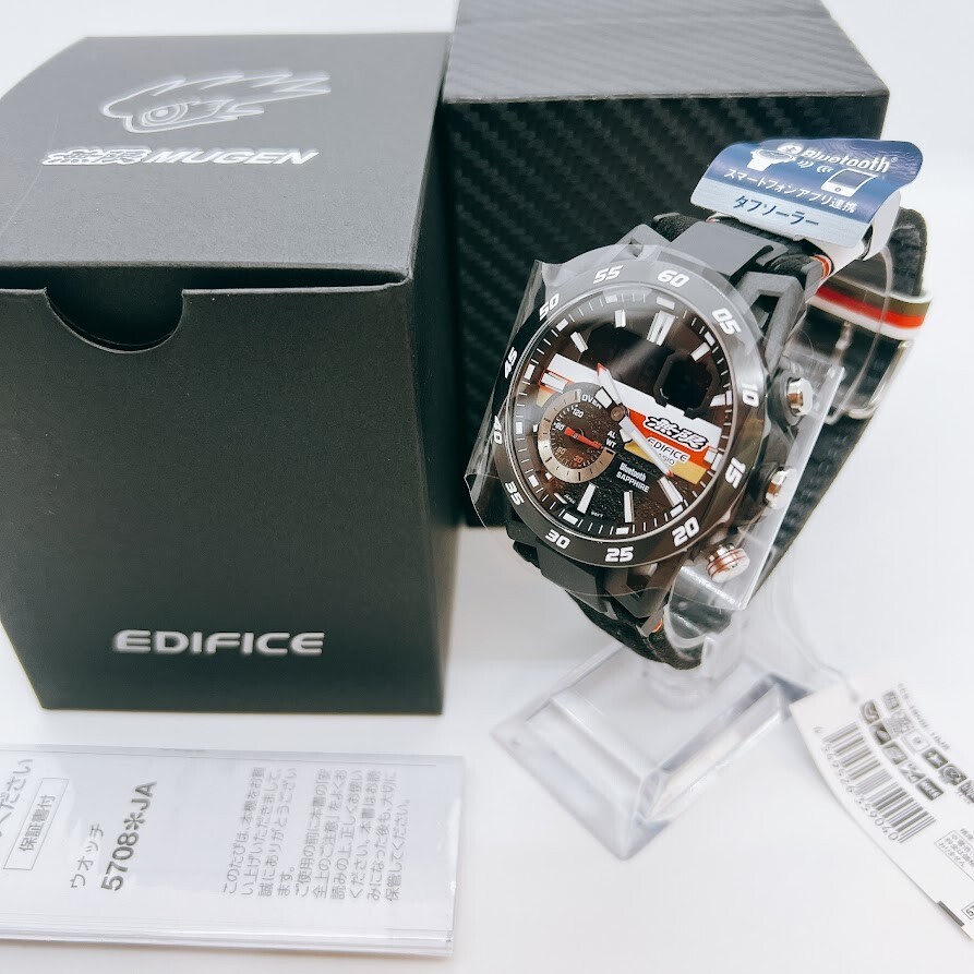 Pre-owned Casio Edifice Watch Ecb-40mu-1ajr Mugen 50th Anniversary F1 Present From Japan