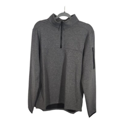 NWT ASOS 4505 icon muscle fit training sweatshirt with 1/4 zip in Charcoal Gray