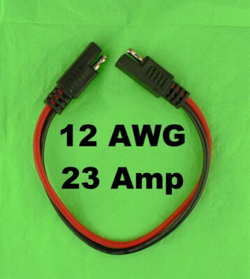 12V SAE #12 AWG Quick Connect Disconnect Electrical Cable Harness Battery Wire