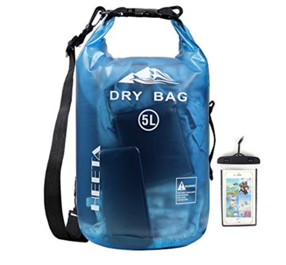 HEETA Dry Bag Waterproof for Women Men,Roll Top Lightweight Dry Storage Bag Back