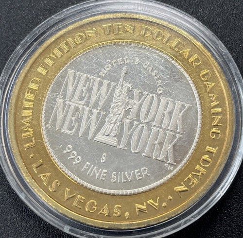 98 New York-New York Limited Edition .999 Silver Casino $10
