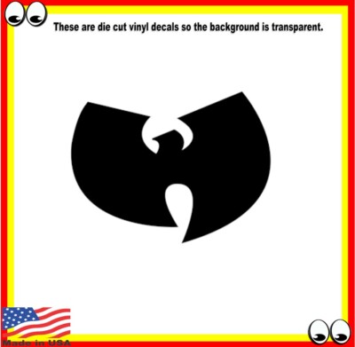 Wu-Tang wu tang Clan Rapper Rap Hip Hop Sticker Decal car van truck laptop bike