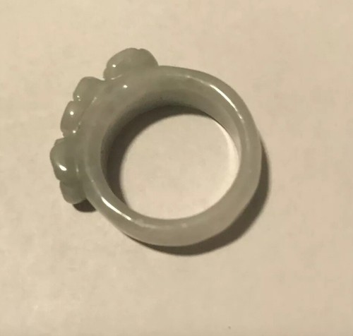 100% Pure Untreated Jadeite - Size 9 Gemstone Ring