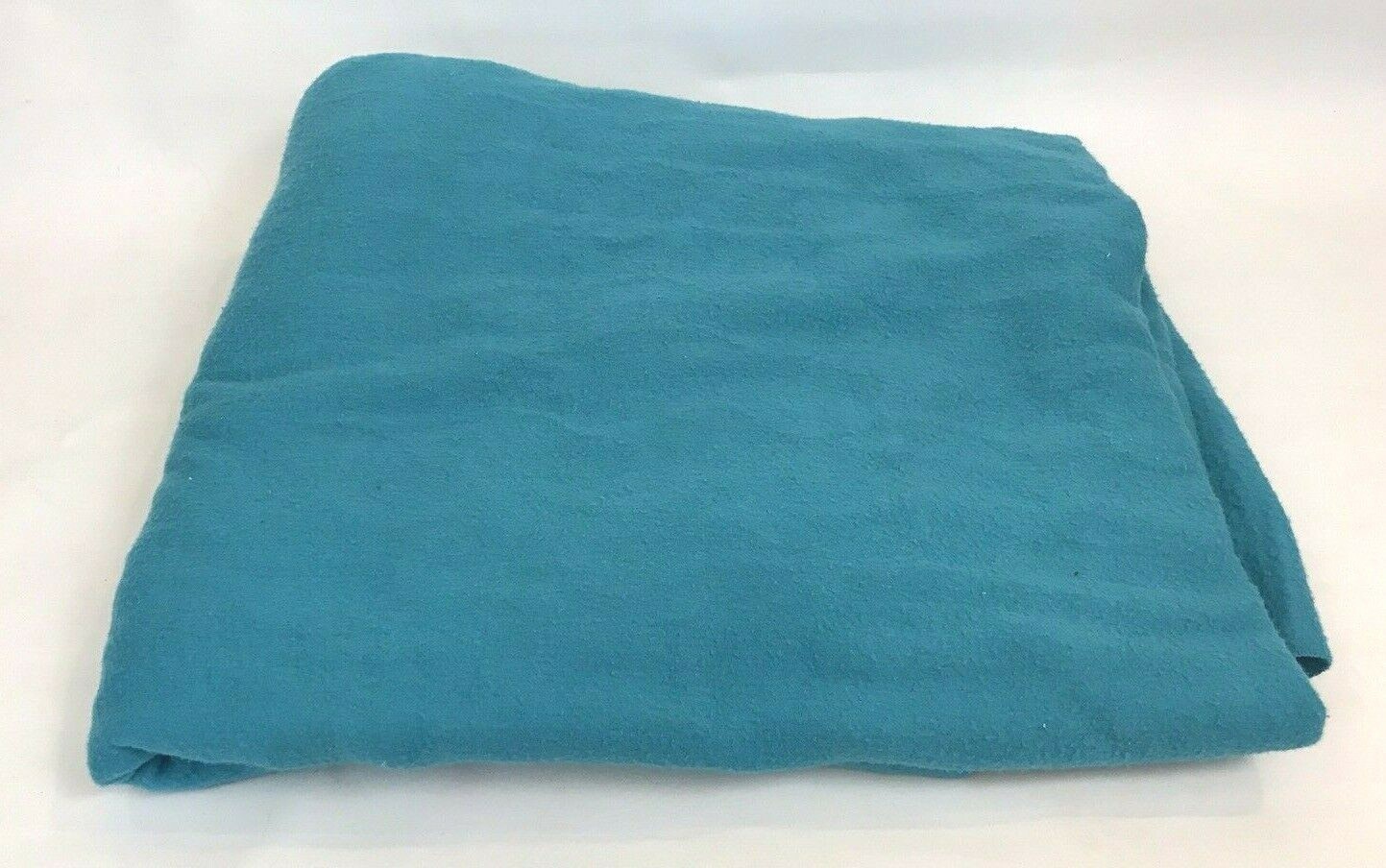Vintage Electric Blanket Satin Binding Turquoise Blue 74