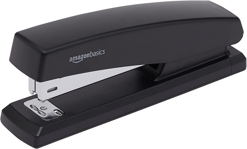 Black Stapler with 1000 Staples and Staple Remover Full Rubber Base