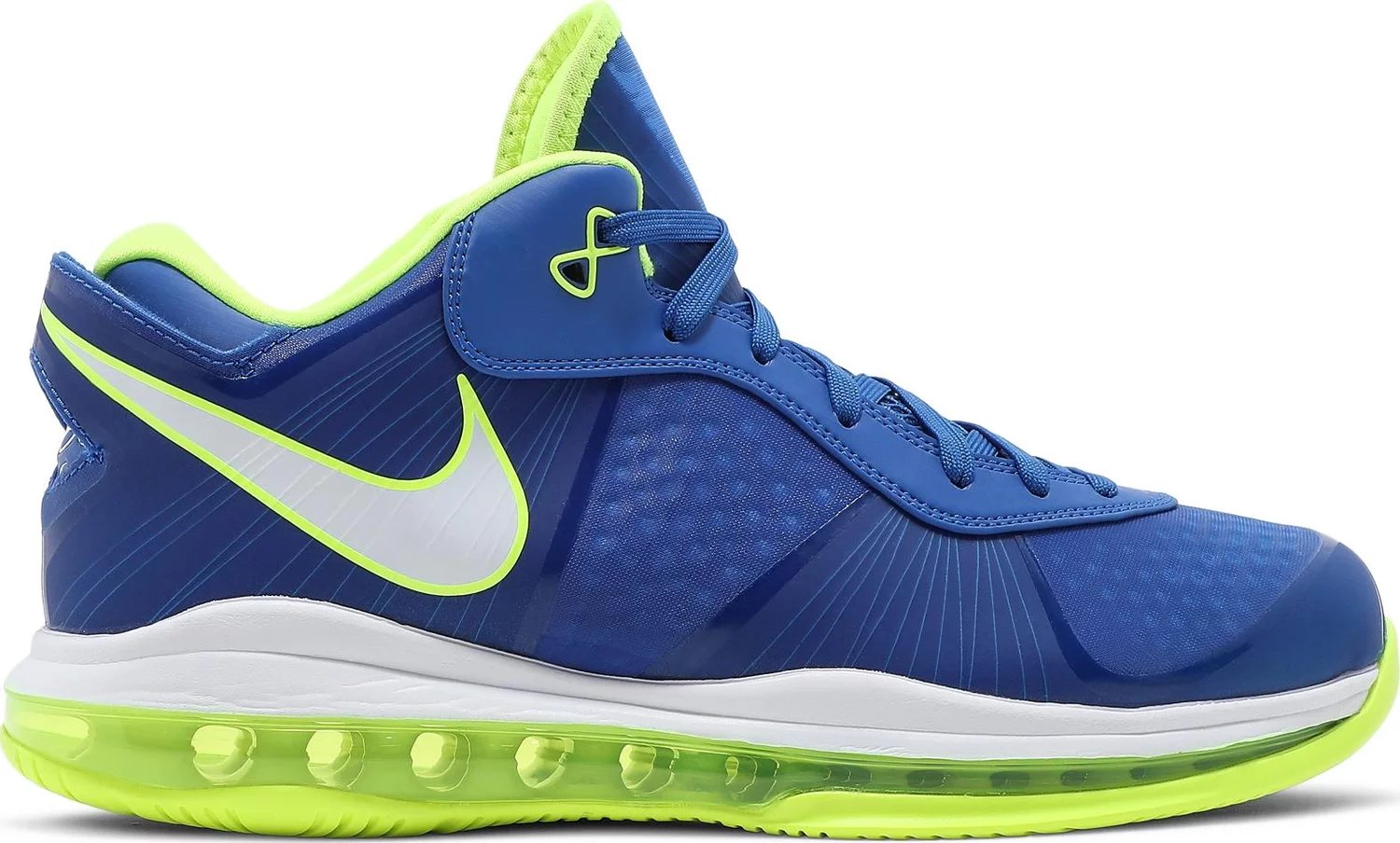 Мужские кроссовки Nike LeBron VIII 8 V/2 Low QS Sprite Blue Volt Green White DN1581-400 10,5