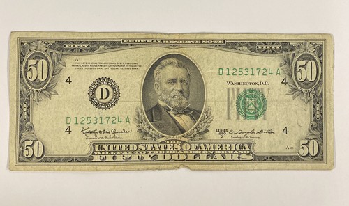 まです 1950 D Ohio $50 Bill #8 | eBay