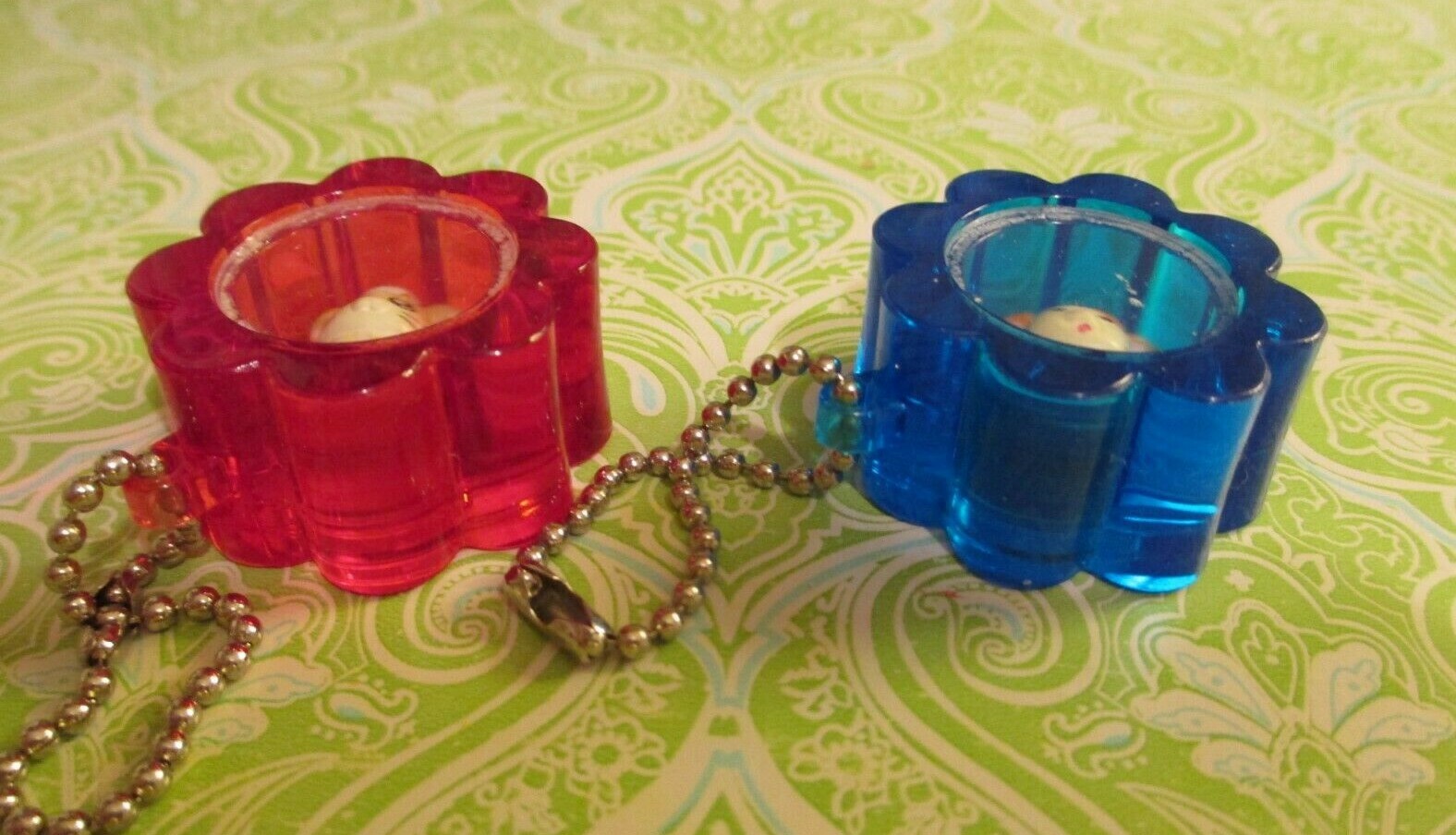 Hamtaro and Flora Flower Keychains