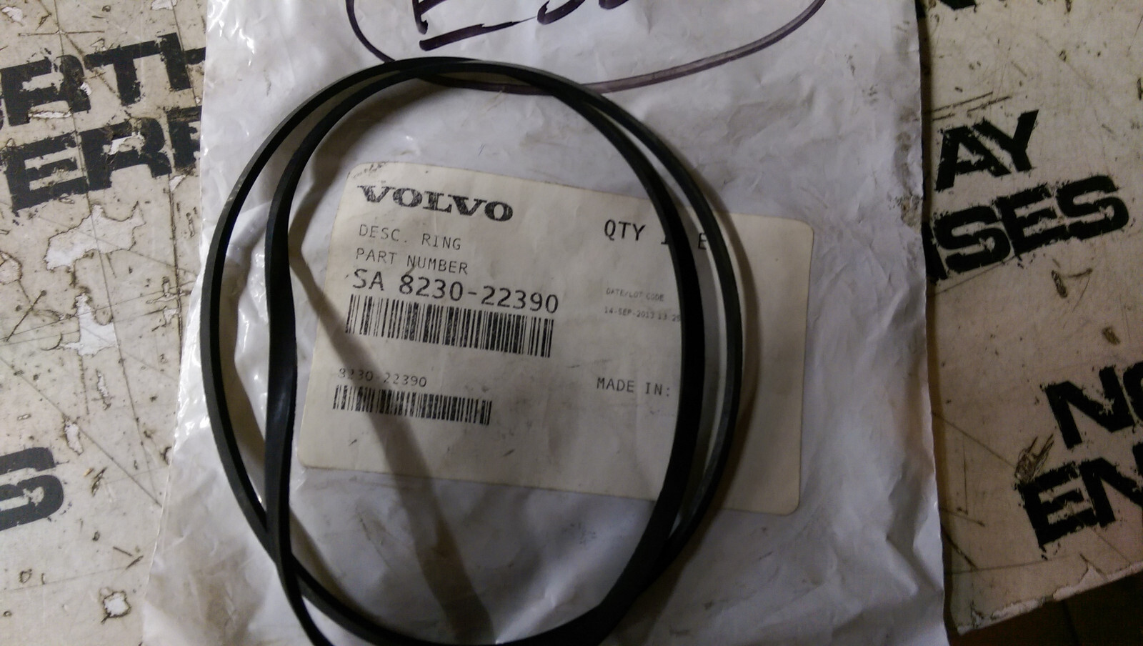 VOLVO SEALING RING sa8230-22390 sa 8230-22390 - Picture 1 of 1