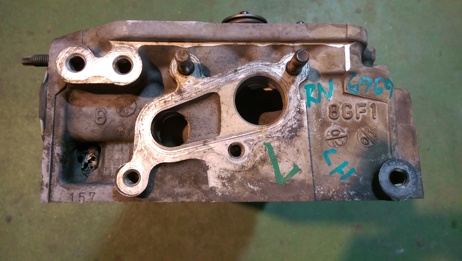 97779578 97320788 01-04 2001-04 LB7 DURAMAX 6.6 6.6L LH Drivers CYLINDER HEAD - Picture 2 of 12