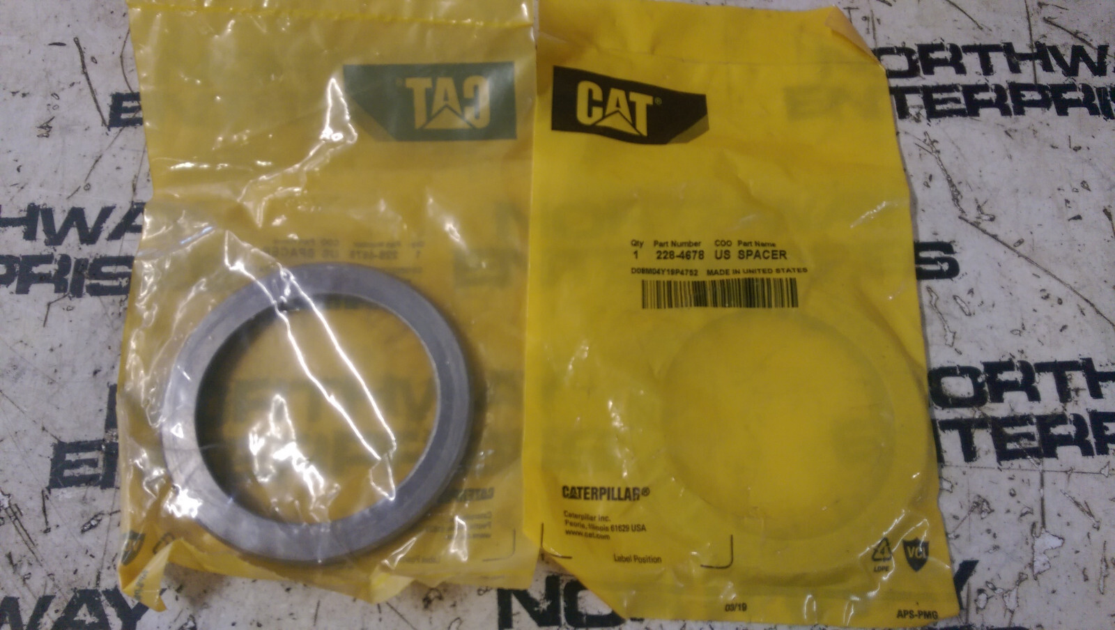 2284678 CATERPILLAR SPACER 228-4678 LOT OF 2 PIECES | eBay