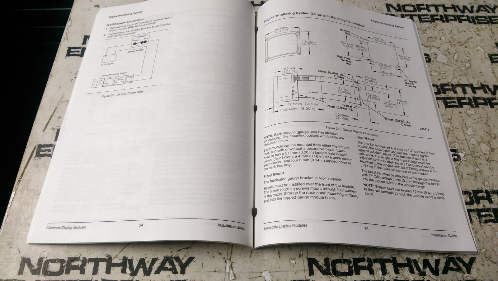 CATERPILLAR INSTALLATION GUIDE MARINE ELECTORNIC DISPLAYS SENR1191-02 - Picture 3 of 3