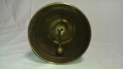 Qui Me Tangit Vocem Meam Audit Brass Bell Door Knocker Soldier with Spear Design