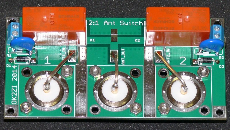 KIT 2:1 1.8-50MHz remote antenna switch DIY cheap SO-239 KIT