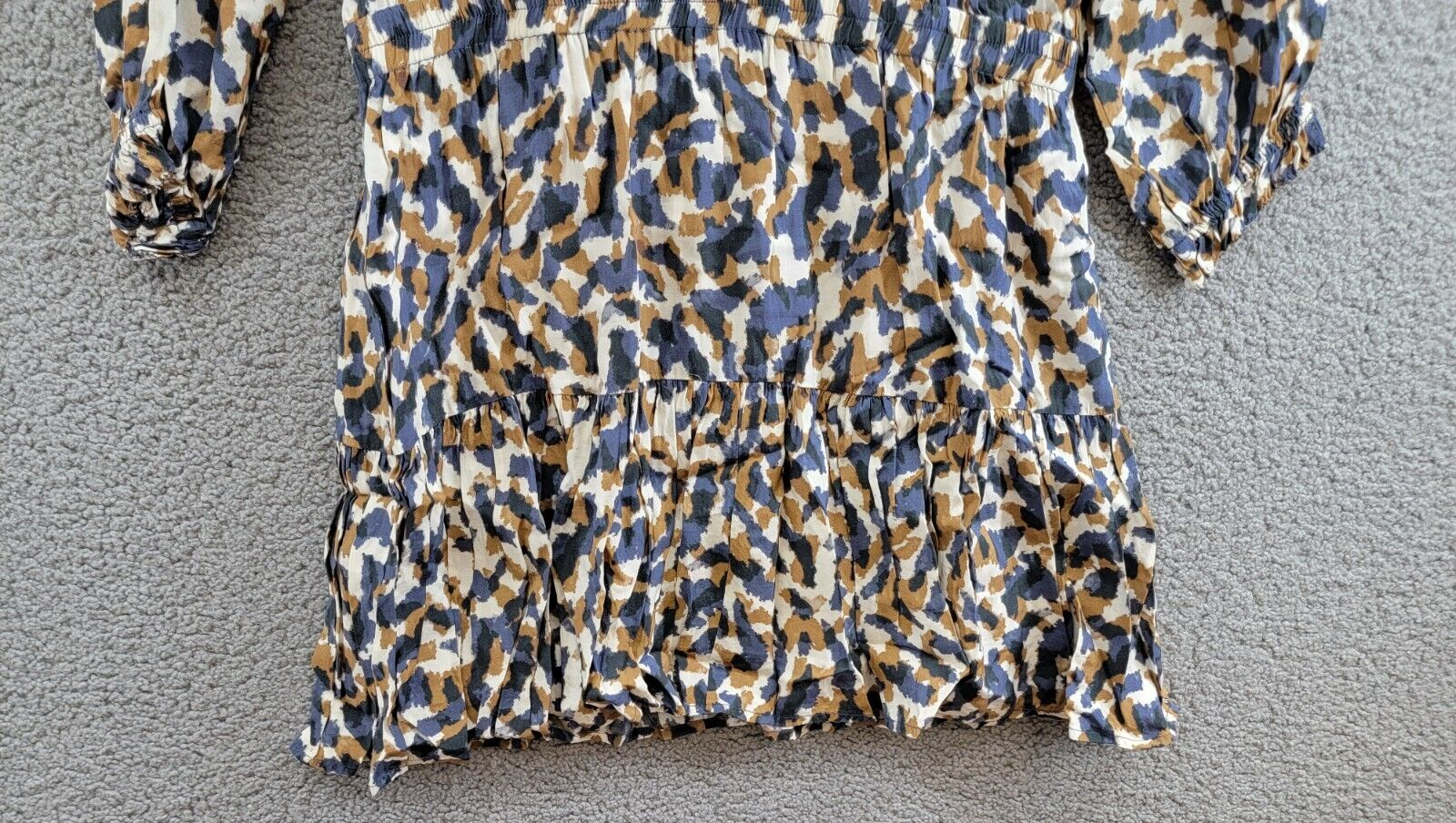 Velvet by Graham & Spencer Jill Boho Dress Women's M Multi V-Neck Long Sleeve - Picture 4 of 16