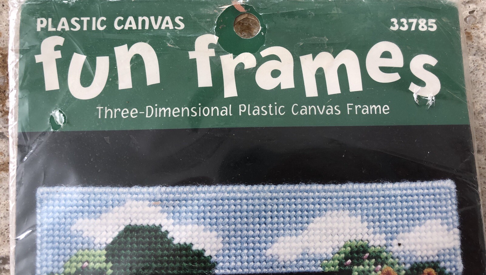Bucilla Cat Fun Frames Plastic Canvas Kit Unopened Vintage