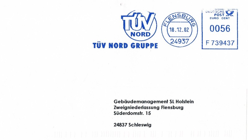 Deutschland Freistempel Flensburg - TÃV Nord - Meterstamp, Ema