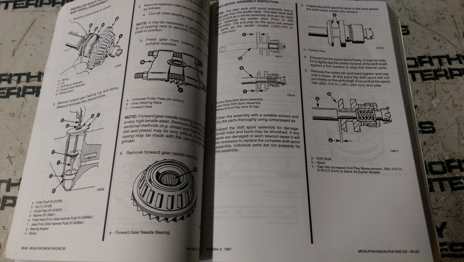 Mercury MerCruiser #6 Sterndrive Units R/MR/Alpha 1 SS Service Manual 90-12934-2 - Picture 5 of 5
