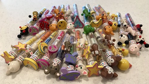 NWT Hand Painted Wood Beads Necklace & Charm Kit ~ Gift Basket Party Favor