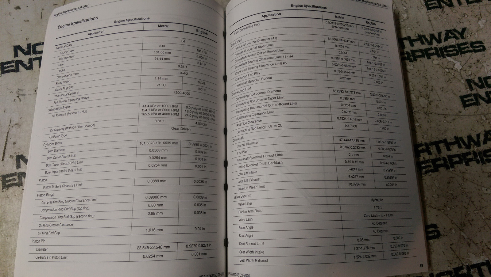 Volvo Penta Engine 3.0GS-A/B/C 3.0GL-A/B/C Workshop Manual 7743358 - Picture 2 of 4