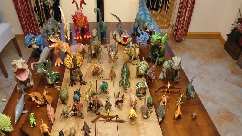 55 Dinos Urzeittiere Und Drachen, Konvolut Sammlung In Gutem Zustand, Riesig