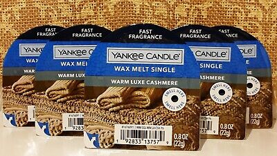 5 Yankee Candle Warm Luxe Cashmere Fast Fragrance Wax Melts