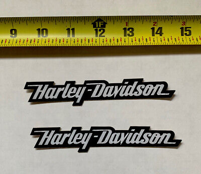 2 Pack Harley-Davidson Decals Stickers White/Black