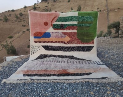 Customized Moroccan Rug | Colorful Moroccan Rug | Moroccan Rug Beni Ourain Beni