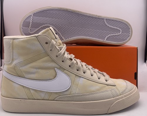 

Мужские кроссовки Nike Blazer Mid, размер 10, желто-белый тай-дай NIKE ID, Blazer