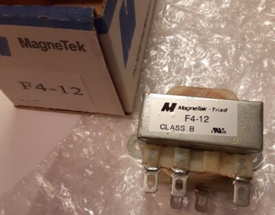 MAGNETEK - F4-12 TRANSFORMER 12.6Vct @ 0.500A UL 115V (NEW)