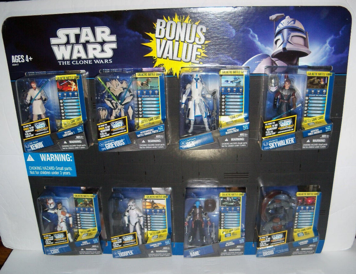 Star Wars: The Clone Wars バトルパック未開封新品 Retired rare Star Wars CLONE WARS Walmart Exclusive 8 Multi