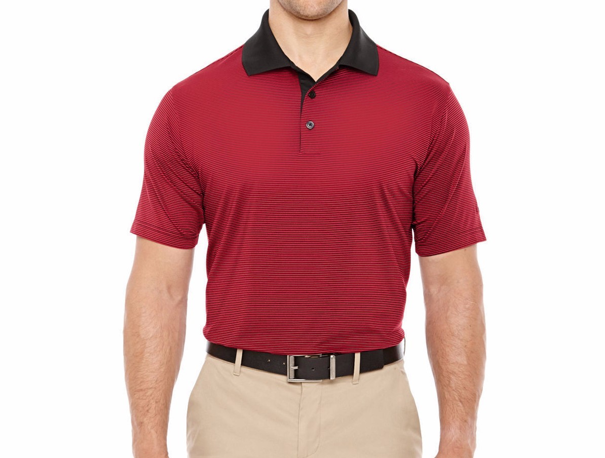 ADIDAS GOLF Climalite Stripes, Polo Sport Shirt dri fit Men's Size S