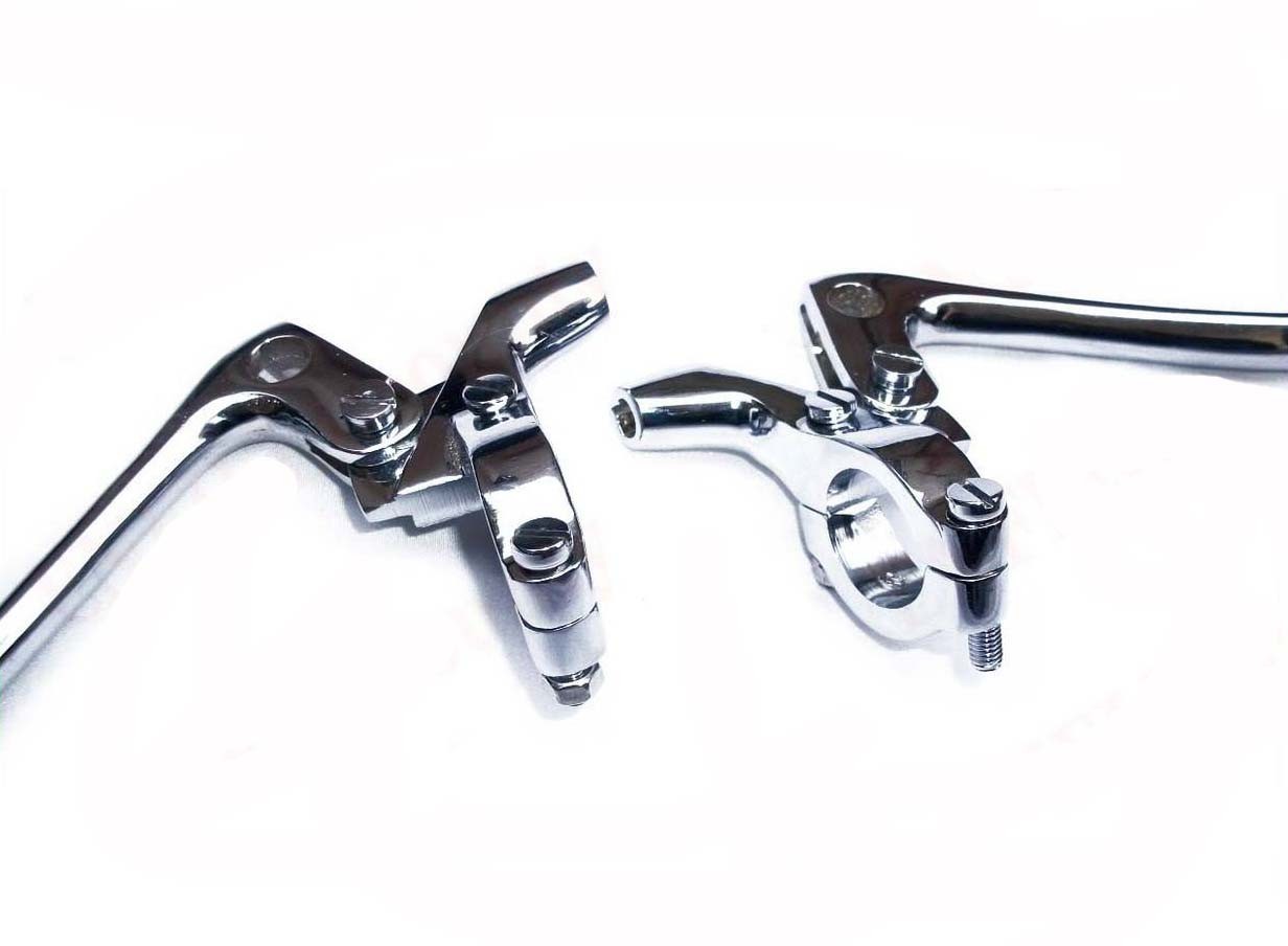 Brake & Clutch Lever Set Chrome Plated 1" Fits Triumph BSA Ariel Vintage