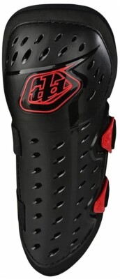 Troy Lee Designs Rogue Knee/Shin Guards - Black/Red - Size L/XL Adult 