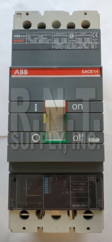 Abb Sace S4h Series 250a 600v 2p Molded Case Circuit Breaker