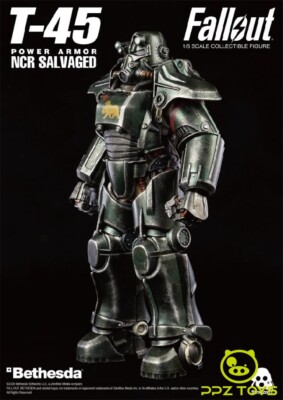 1/6 New Threezero 3Z0177 Fallout T-45 NCR Salvaged Power Armor Action model