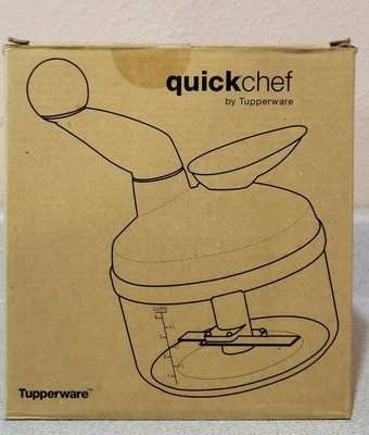 Tupperware QUICK CHEF Food Chopper/Processor Blend Whisk Mix Sapphire Blue #1260