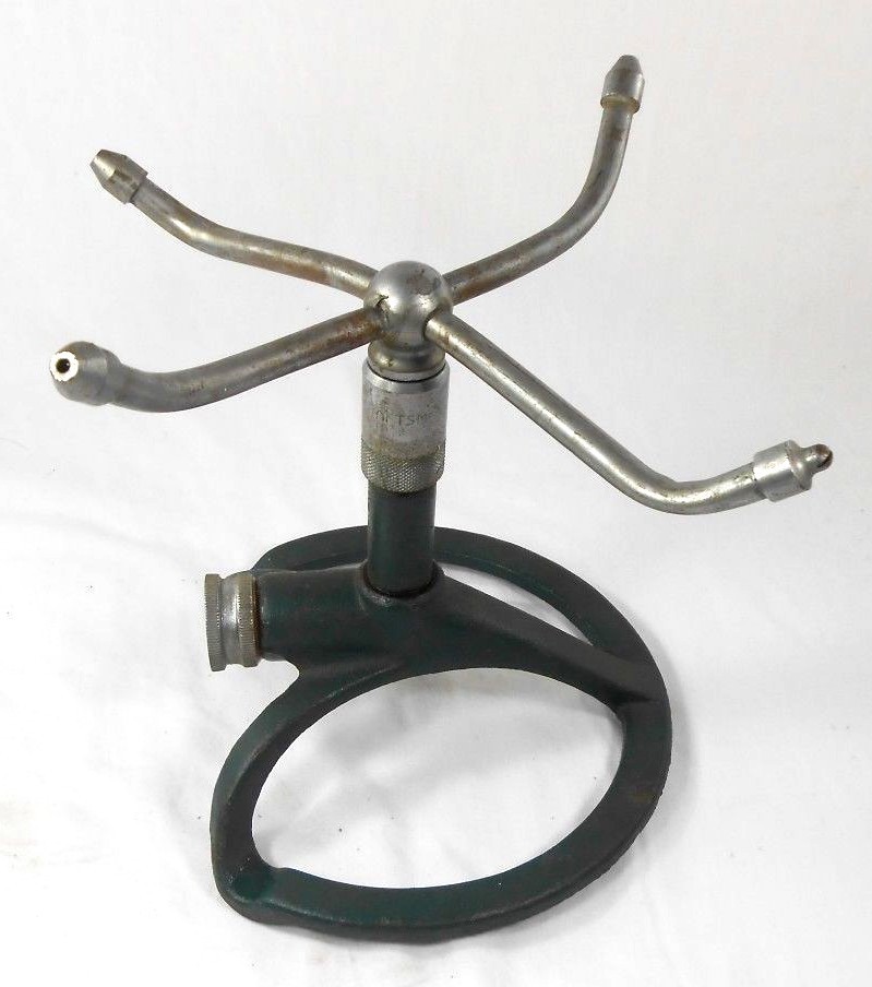 Vintage Craftsman Green Sprinkler Mid Century Mod Garden Decor WORKS!  4 heads