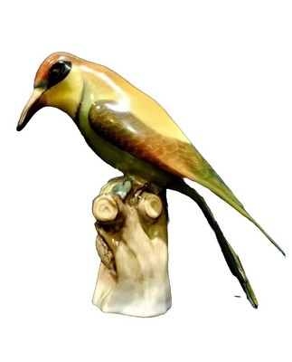 Vintage Herend European Bee Eater # 5078 Porcelain Figurine  5 1/2  high