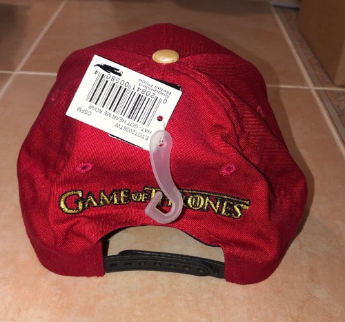Game of Thrones Lannister Hat HBO Hear Me Roar Adjustable Ball Cap Two-Tone New