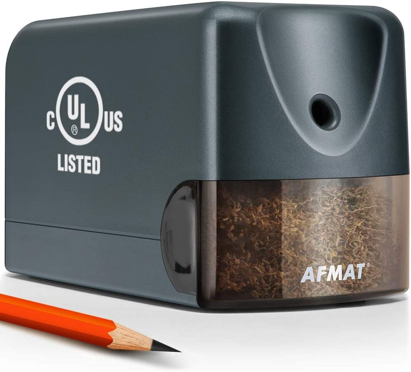 AFMAT Electric Heavy Duty, Classroom Pencil Sharpener for 6.5-8Mm No.2/Colored P