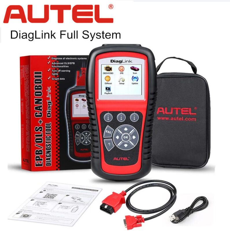 2024 Car All System Scanner Autel Maxidiag Elite Diaglink Obd2 Diagnostic Reader