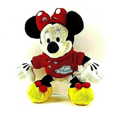 Disney Mickey Mouse Minnie Bean Plush With Sweater CH25103