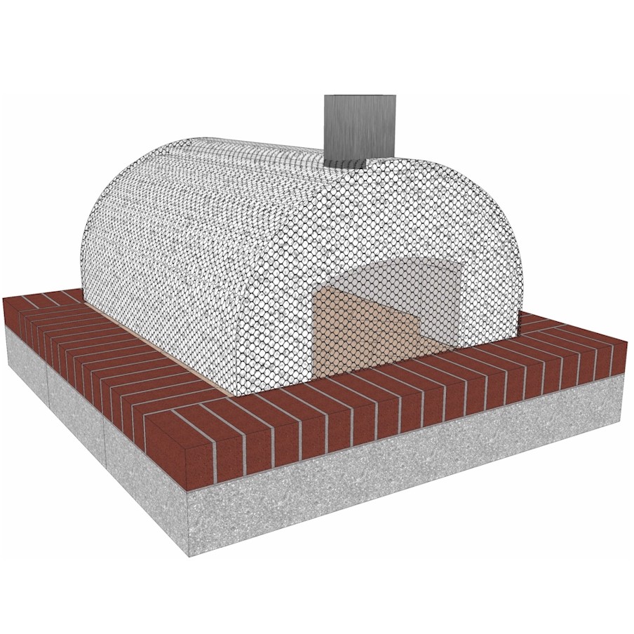 Купить Outdoor pizza ovens BrickWood Ovens Cortile Barile Foam Molds