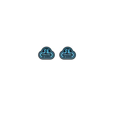 SE Racing seat post / handlebar decal - Drippy Font - Blue/Black