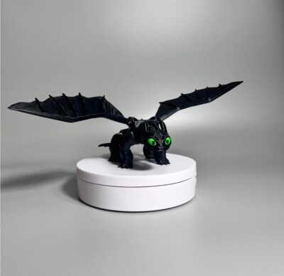 3D Printed How to Train Your Dragon Toothless. Flexi Articulated Toy