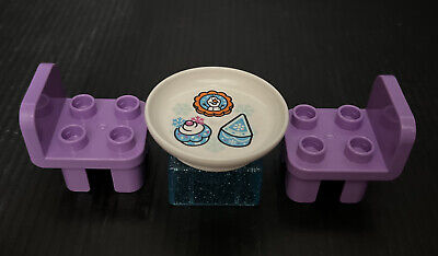 Lego DUPLO Disney Frozen Ice Castle #10899 2 Purple Chairs Plate & Block Only